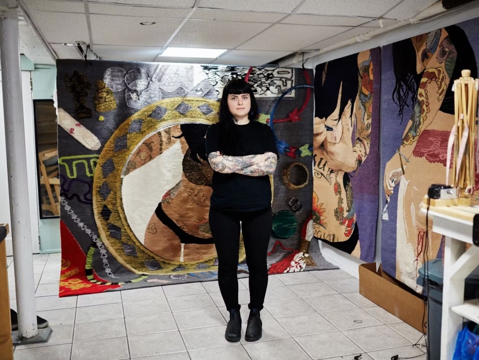 Meet Erin M. Riley, the Artist Turning Sexts into Epic Tapestries