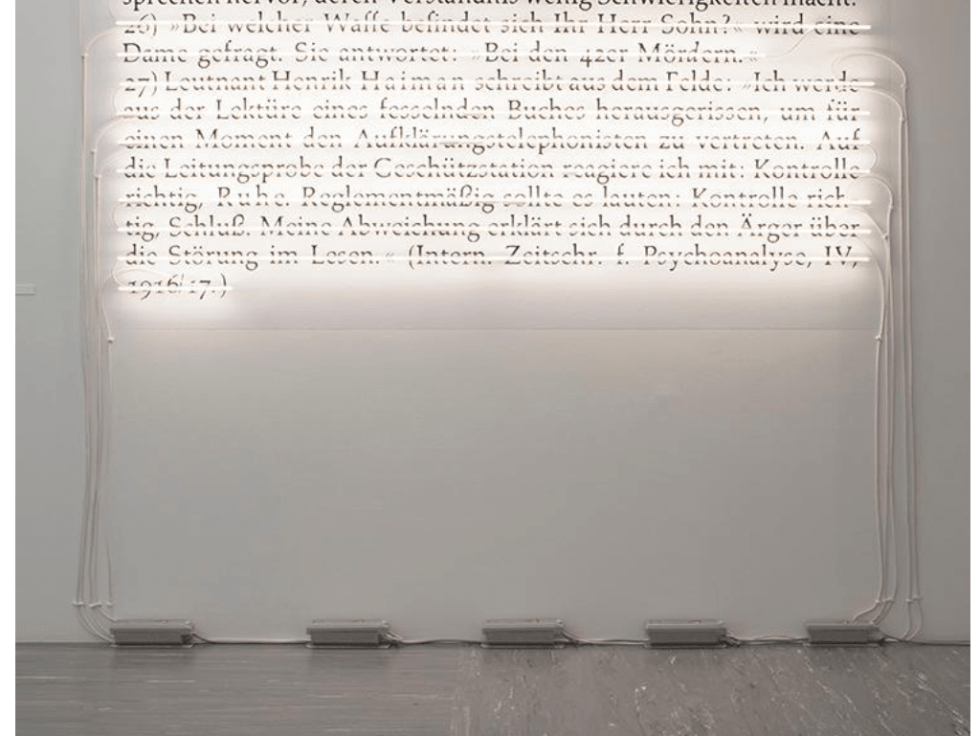Joseph Kosuth in Avant-garde and the present