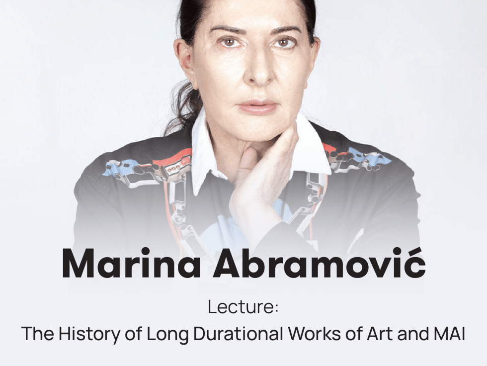 Marina Abramović in History of Long Durational Work and Marina Abramović Institute at the Bangkok Art Biennale