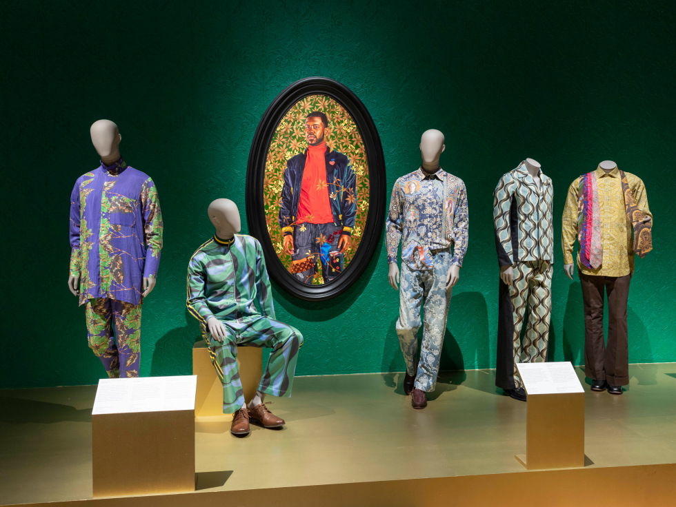 Kehinde Wiley in Fashioning Masculinities: The Art of Menswear