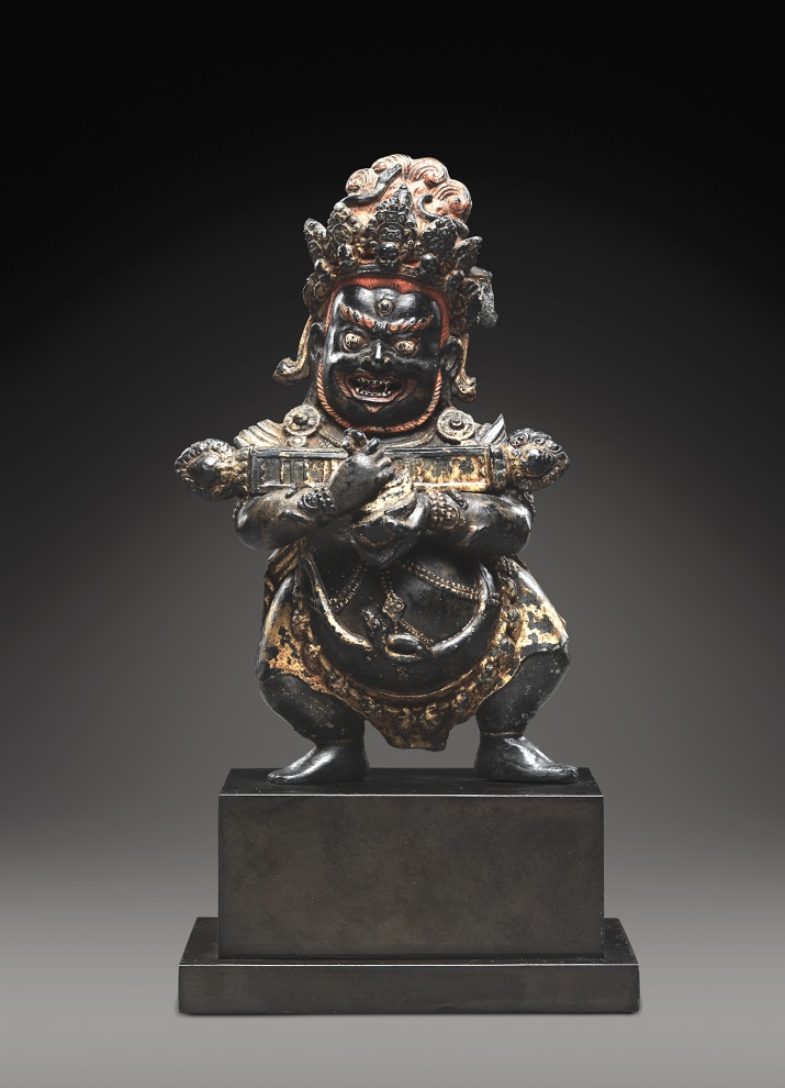 A powerful Buddhist protector deity, Mahakala is a manifestation of divine wrath employed to remove internal and external obstacles.  