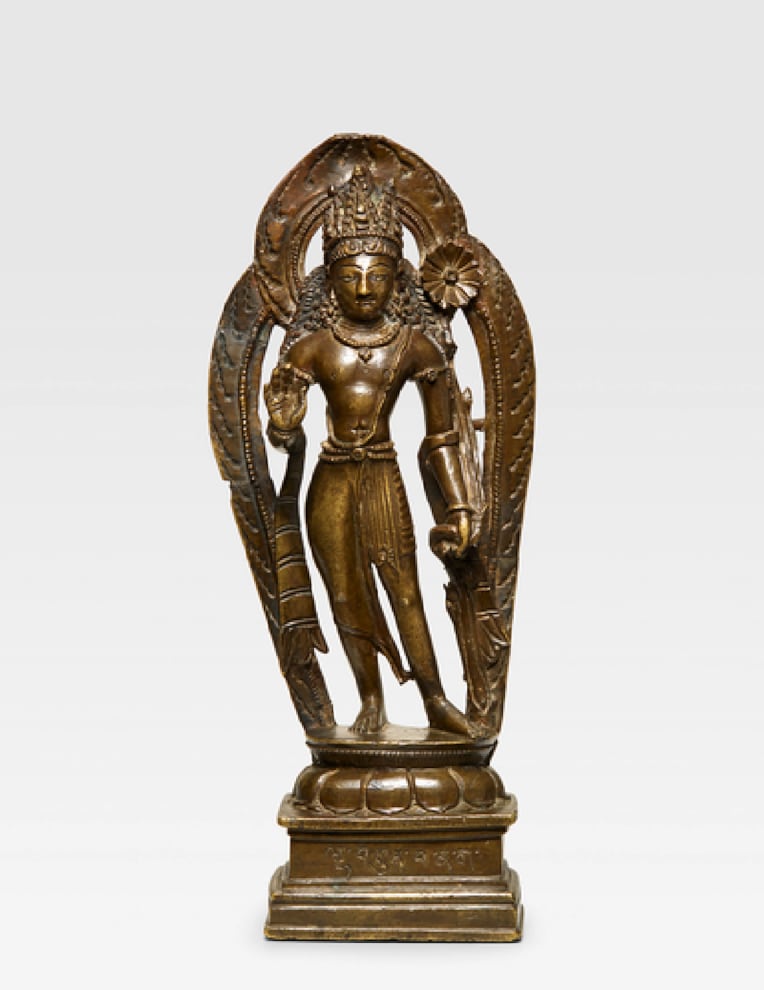 Padmapani Lokeshvara bronze sculpture