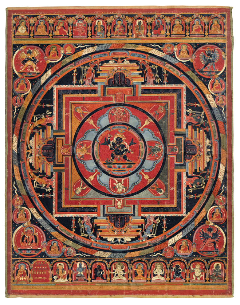 Tibetan mandala of Vajrapani